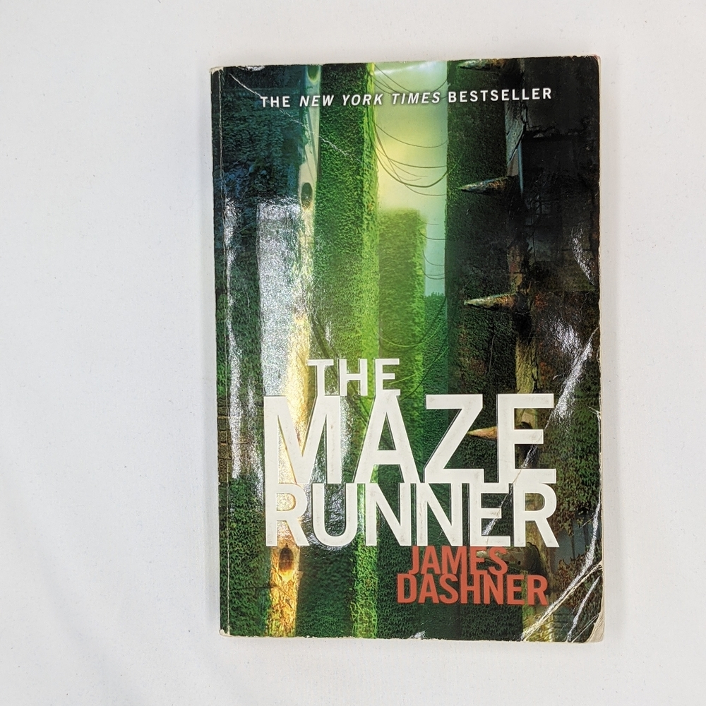 Paperback copy of The Maze Runner